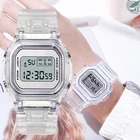 Часы наручные светодиодные цифровые, спортивные водонепроницаемые, с силиконовым ремешком, подарок для женщин, мужчин, детей