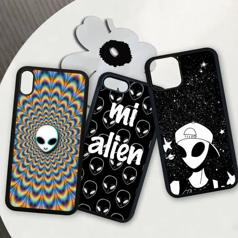 Эстетичный милый чехол для телефона из ТПУ с мультяшным инопланетянином Iphone Se 2020