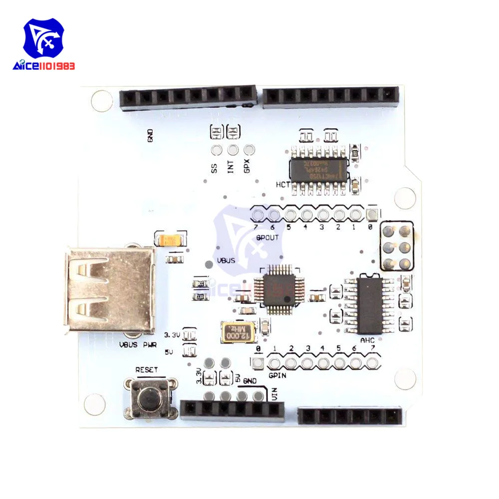 Плата расширения diymore USB Host Shield 2 0 для Arduino MEGA | Электронные компоненты и