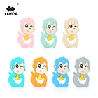 LOFCA силиконовая обезьянка Прорезыватель для зубов, детское ожерелье для прорезывания зубов, игрушки, не содержащие БИСФЕНОЛ, бусины из пищевого силикона, аксессуары для ухода за зубами