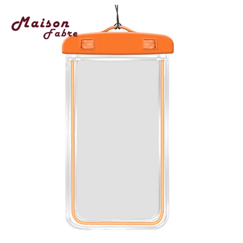 Underwater Shooting Luminous Fluorescent Touch Screen Intelligent Transparent Outdoor Diving Swim Phone Waterproof Pouch Bag | Багаж и