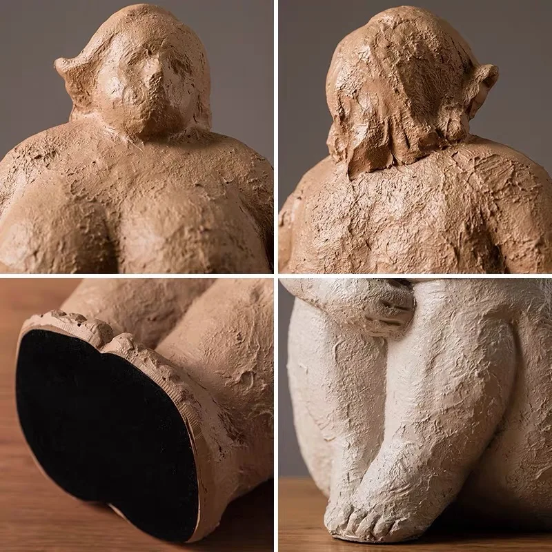 

[MGT]Modern Light Luxury Fat Woman Character Statue Decoration Crafts Nordic Creative Home Decoration Art Decoration