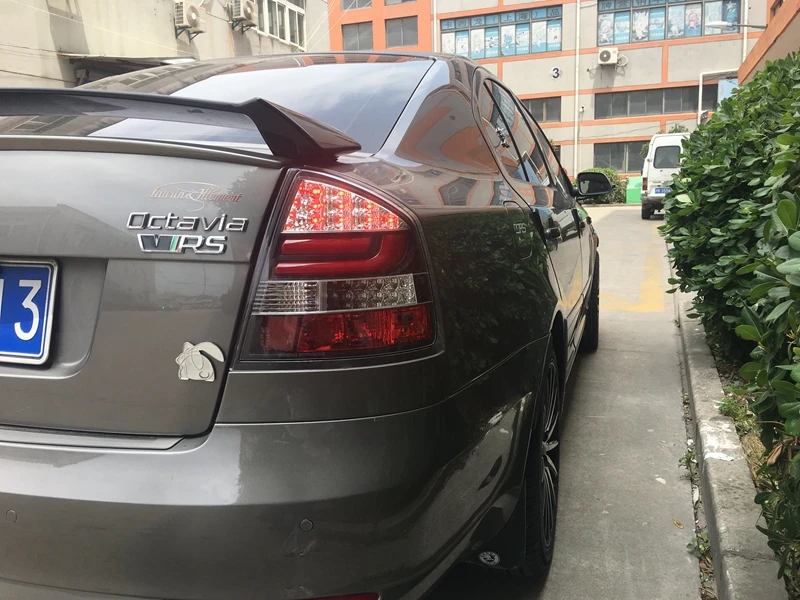 Автомобильный Стайлинг для Skoda Octavia Задние фонари 2005- Octavia задний фонарь светодиодный задние фары DRL тормоз Обратный Авто аксессуары