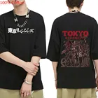 Футболка мужская с рисунком из аниме Токийский мстители, модная уличная одежда с коротким рукавом, топ в стиле Харадзюку, лето