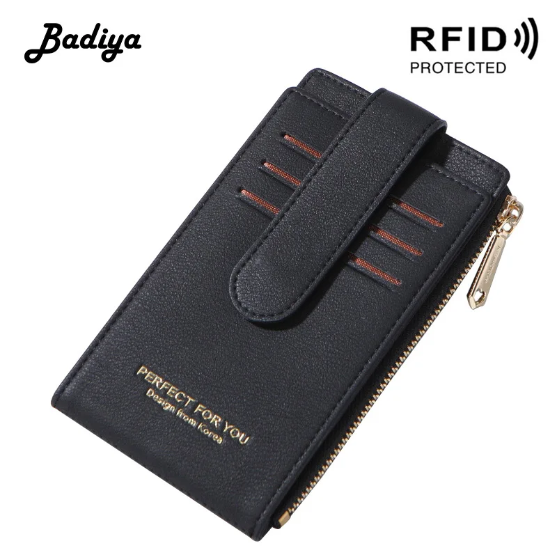 Многофункциональные женские кошельки противоугонные RFID портмоне ID держатель плотная большой вместимости цвет длинный кошелек с молнией женский клатч