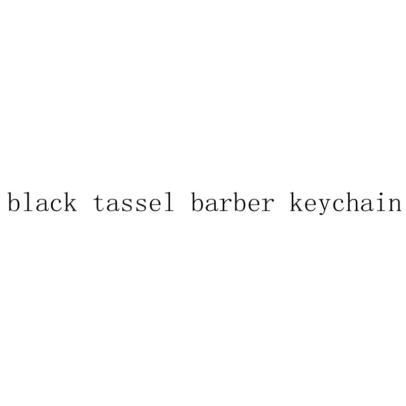 

black tassel barber keychain