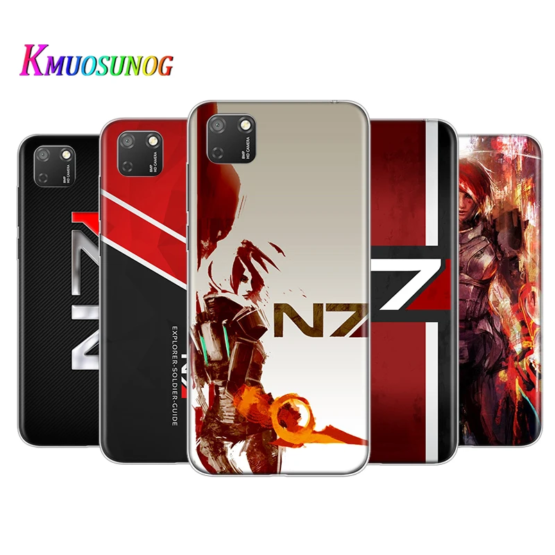 

Transparent Cover N7 Mass Effect For Honor 9 9S 9A 9C 9X 9N 9i V9 10 10i 10X X10 Lite Pro Shockproof Phone Case