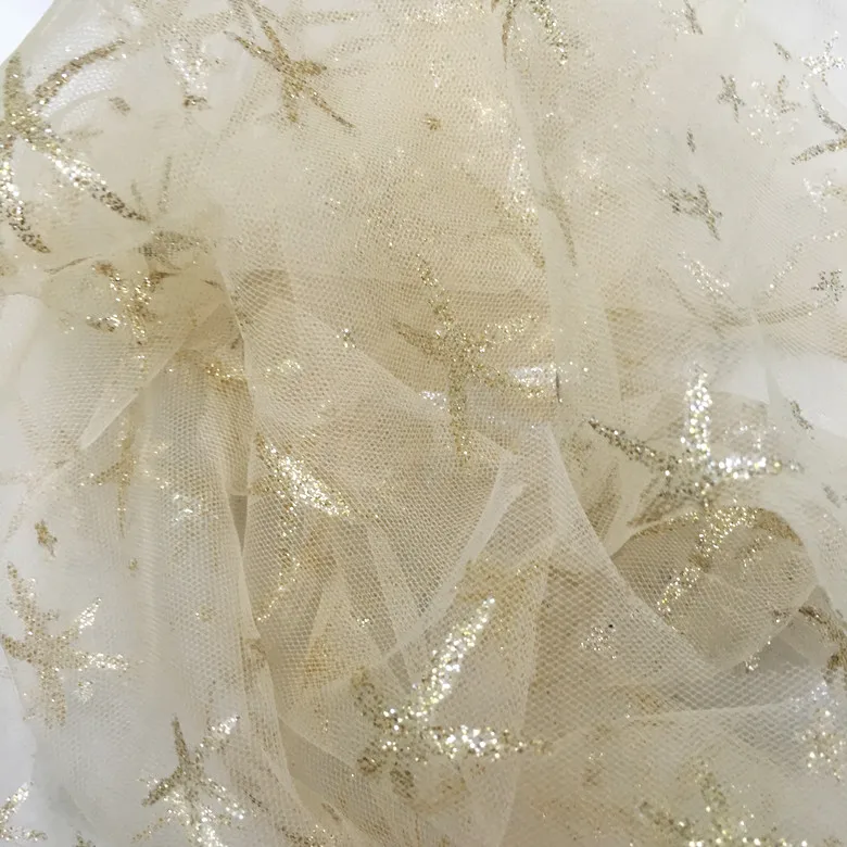 

Платье-Ципао из блестящей дышащей сетчатой ткани с морскими звездами