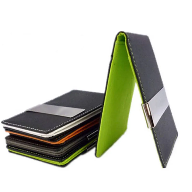 Минималистский Тонкий кошелек для мужчин Slimline зажим денег Кошельки ультра