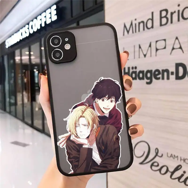 

Banana Fish Anime Phone Cases matte transparent For iphone 7 8 11 12 plus mini x xs xr pro max cover
