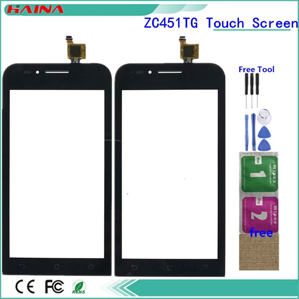 Высокое качество 4 5 дюйма для ASUS ZenFone Go mini ZC451TG Z00SD сенсорный экран дигитайзер