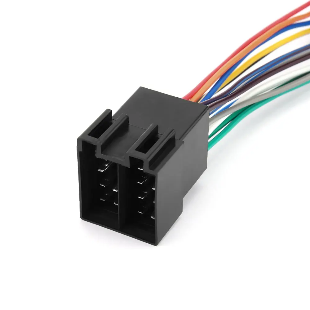 Автомобильный стерео звуковая проводка с ISO адаптером прочный автомобильный