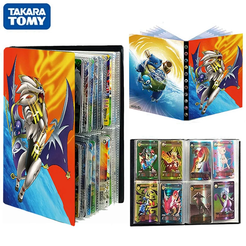 

Альбом для покемонов VMAX GX 240 шт., книга для игр, коллекция Solgaleo, папка-держатель для покемонов, торговая детская игрушка