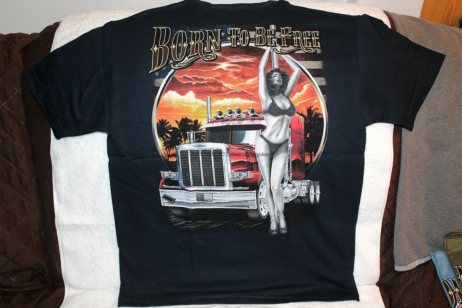 Полу грузовик большой Риг сексуальная женщина Стриппер Рожденный чтобы быть