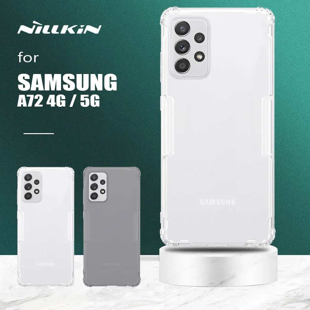 

Nillkin for Samsung Galaxy A72 5G Case Nature TPU Soft Touch Silicone Cover Ultra-Thin Protection Phone Case for Samsung A72 4G