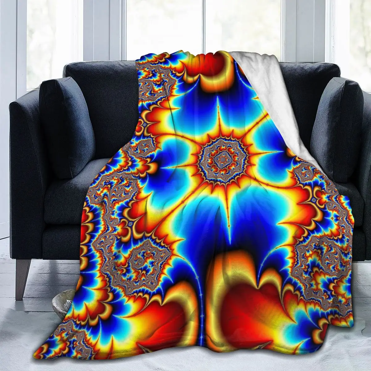 

New Fashion 3D Dizzy Personality Printed Flannel Blanket Sheet Bedding Soft Blanket Bed Cover Home Textile Decoration