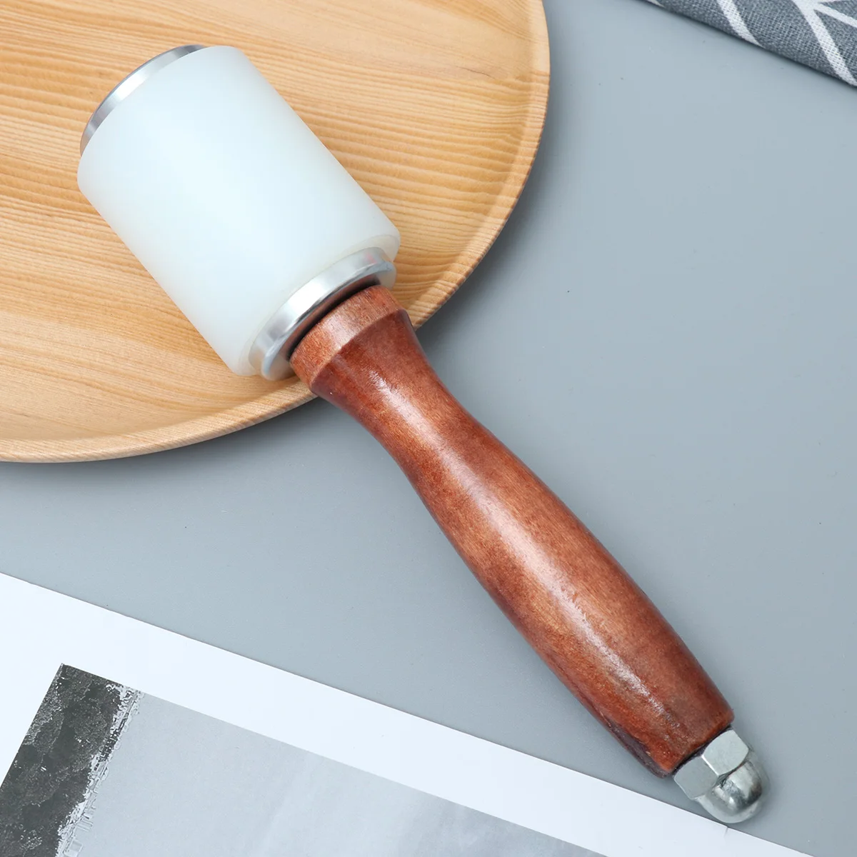 Нейлоновый молоток для резки швов набор инструментов воловьей кожи с деревянной