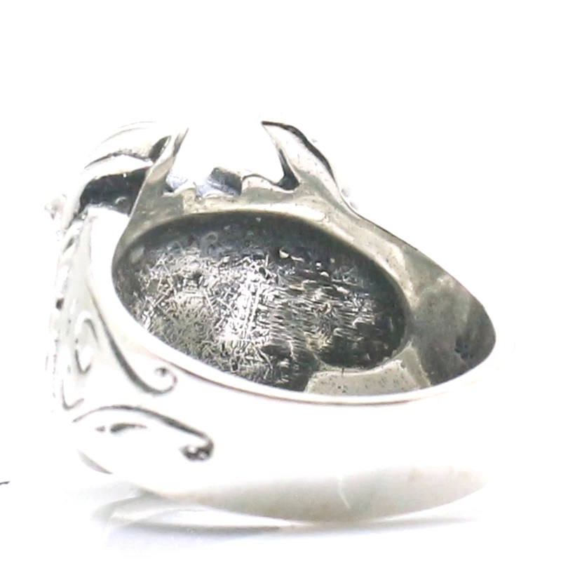 

Unisex 925 Silver Cool Biker Rider Engine Eagle Wing Classic Ring