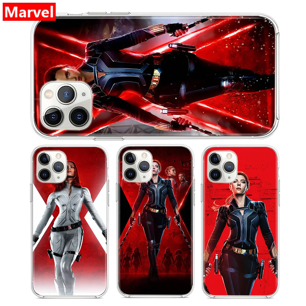 

Marvel Avengers Super Hero Black Widow For Apple iPhone 12 Mini 11 XS Pro Max XR X 8 7 6 6S Plus 5 5S SE 2020 Soft Phone Case