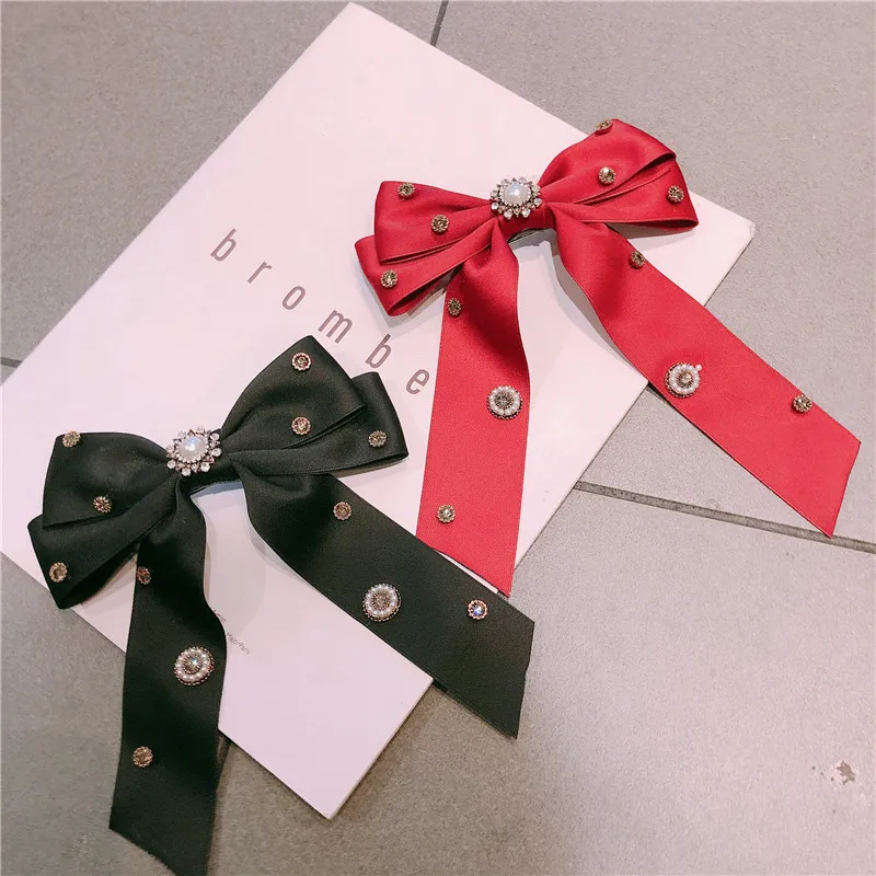 

Fashion Girls Crystal Pearl spring clips Hair Clips Hairpins Women Hair Accessories Beauty Barrettes Hair Headwear Hair Clip