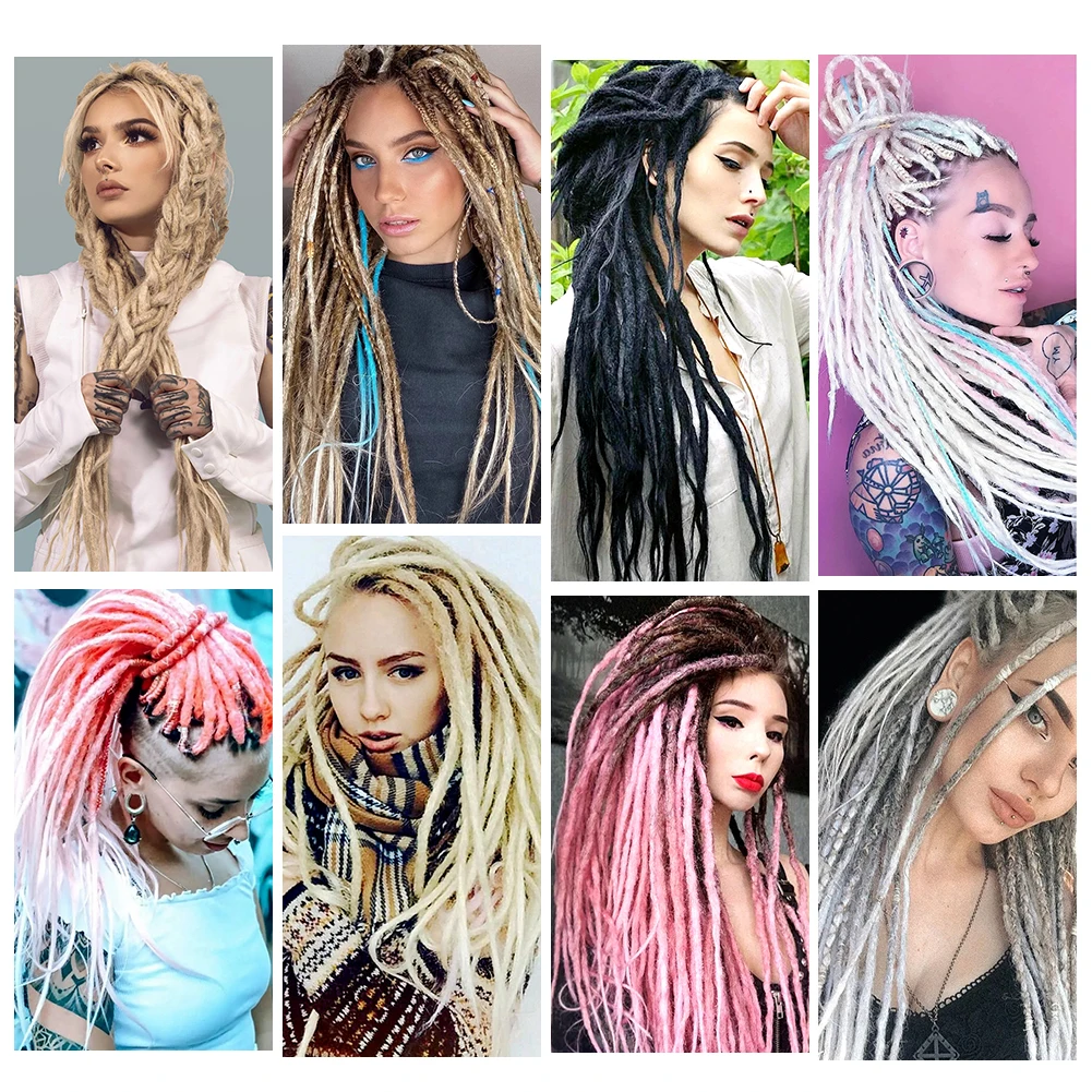 Дреды для наращивания волос 20 дюймов регги дреды в стиле хип-хоп замки крючком