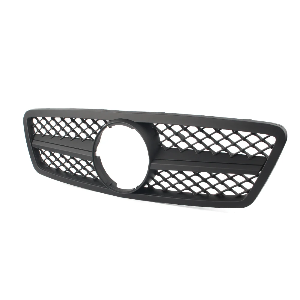 Передняя решетка верхней решетки для 2000-2006 Mercedes-Benz c-класс W203 C280 C320 C240 C200 матовый черный автомобильные аксессуары