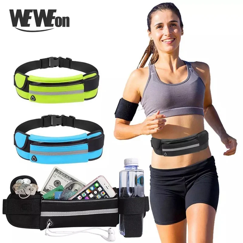 Поясная поясная сумка для бега фитнеса мобильный телефон с держателем карман