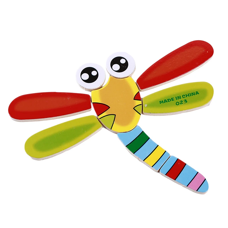 

Baby Toys Wooden Puzzle Cute Cartoon Animal Intelligence Kids Educational Brain Teaser Children Tangram Shapes Jigsaw Gifts