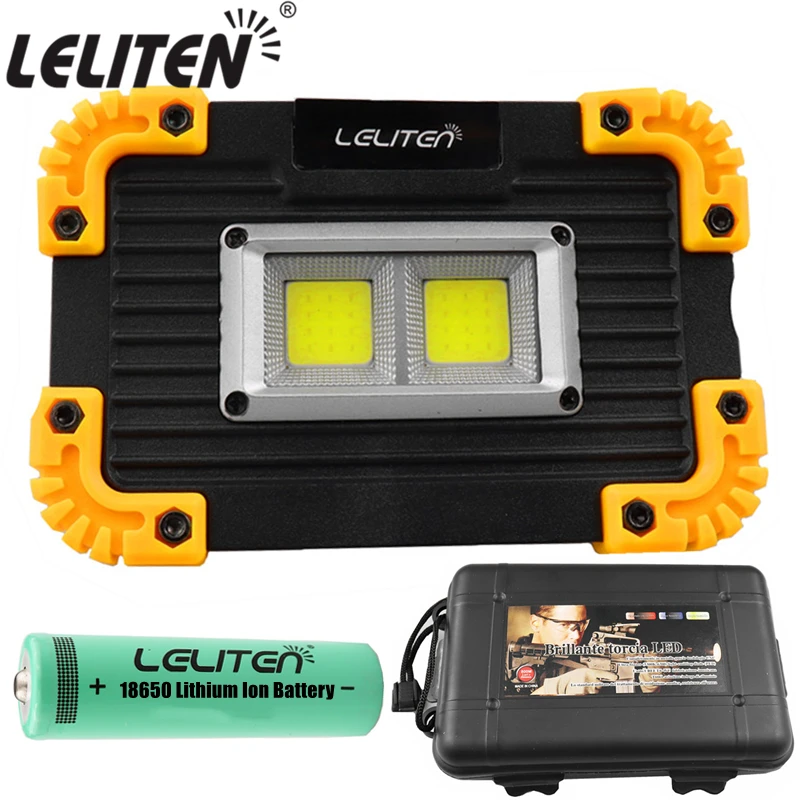 Портативный светодиодный фонарик COB с зарядкой от USB фонарь для кемпинга и охоты