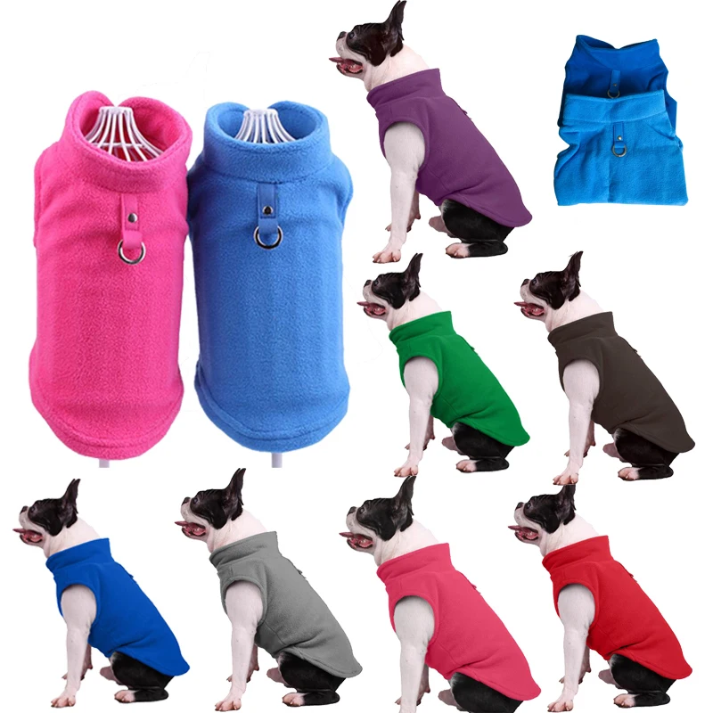 Осенне зимняя флисовая одежда для собак теплая мягкая верхняя питомца куртки