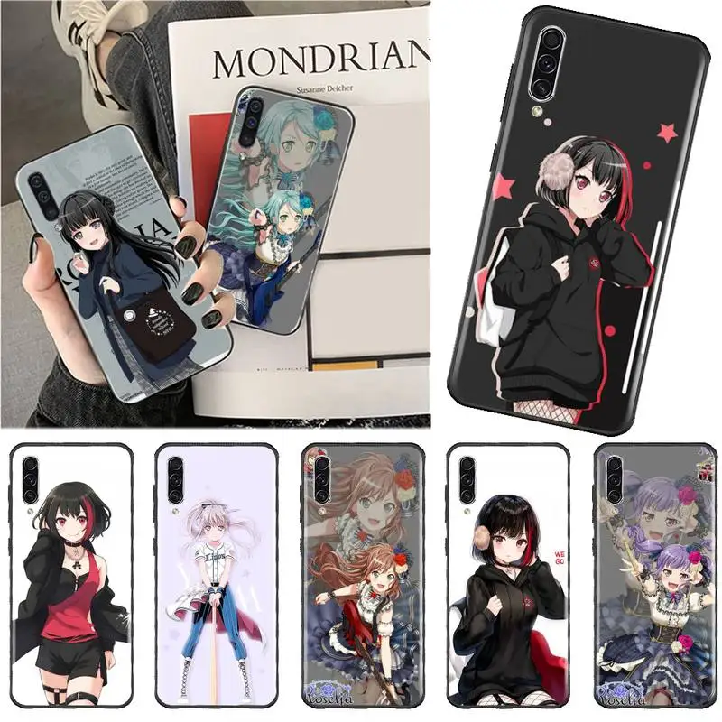 

Anime BanG Dream Roselia Phone Case For Samsung A40 A50 A51 A71 A20E A20S S8 S9 S10 S20 Plus note 20 ultra 4G 5G