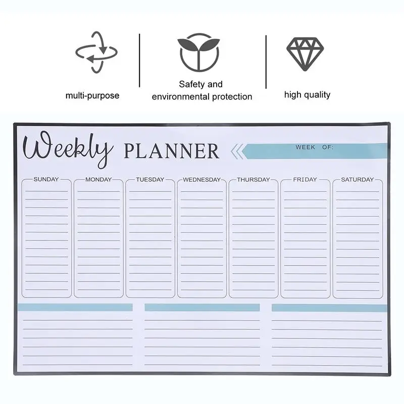 

1Pc Schedule Board Reusable Practical Fridge Magnetic Board Message Board for Kitchen