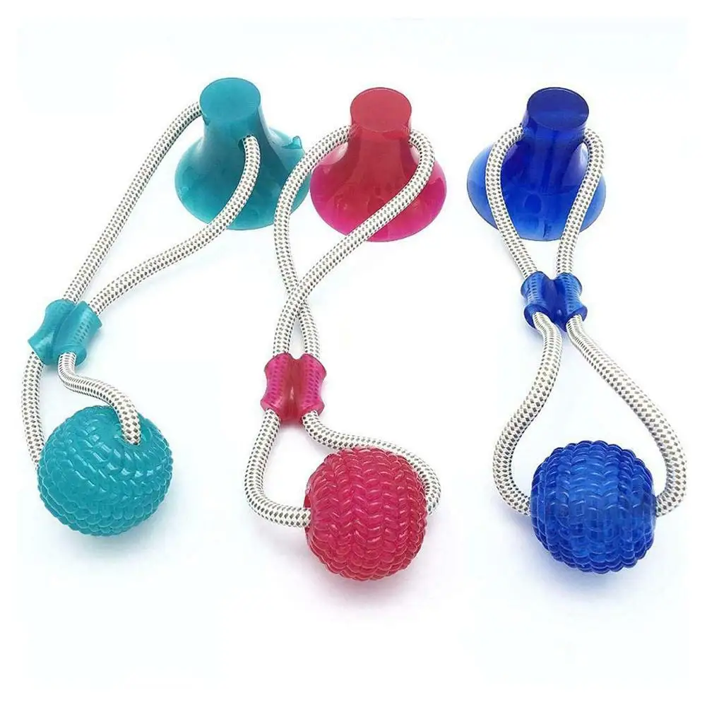 

Multifunction Pet Molar Bite Toy Safe Elasticity Soft Dog Bite Chew Toys Cleaning Teeth Ball Toy for Small Medium Dogs