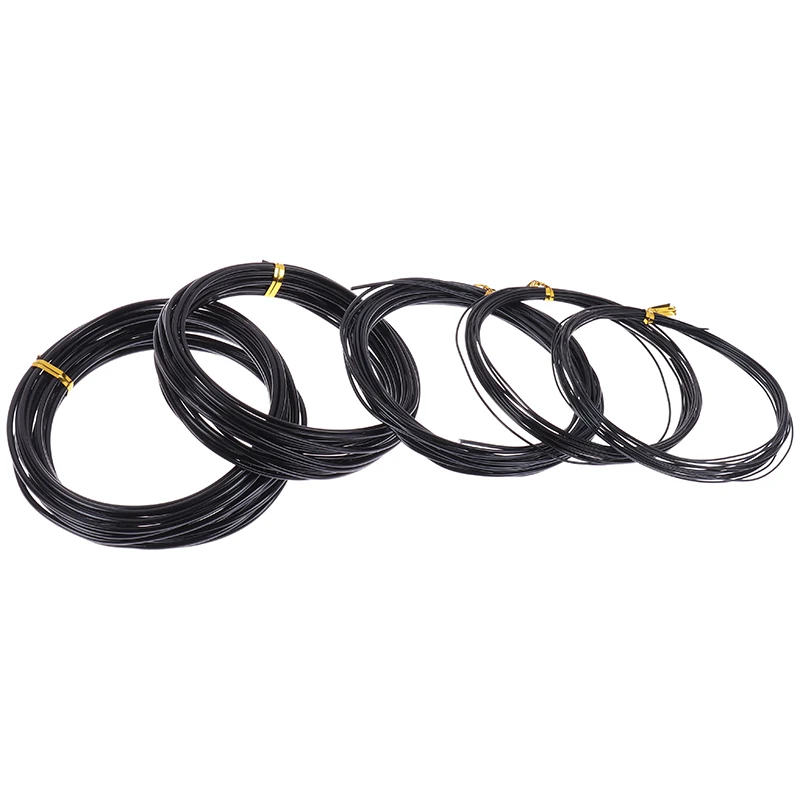 

Всего 5 м (черный) провода бонсай из анодированного алюминия, тренировочная проволока бонсай с 5 размерами 1,0 мм, 1,5 мм, 2,0 мм, 2,5 мм, 3 мм