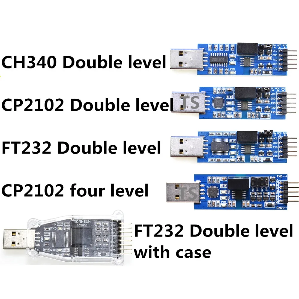 FT232/CH340/CP2102 USB для ttl USB для последовательного UART модуля FT232RL изоляции напряжения изоляции сигнала четыре уровня