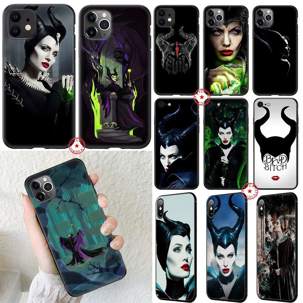 Мягкий силиконовый чехол Maleficent для iPhone 11 Pro XR X XS Max 6 6S 7 8 Plus 5 5S SE|Бамперы| |
