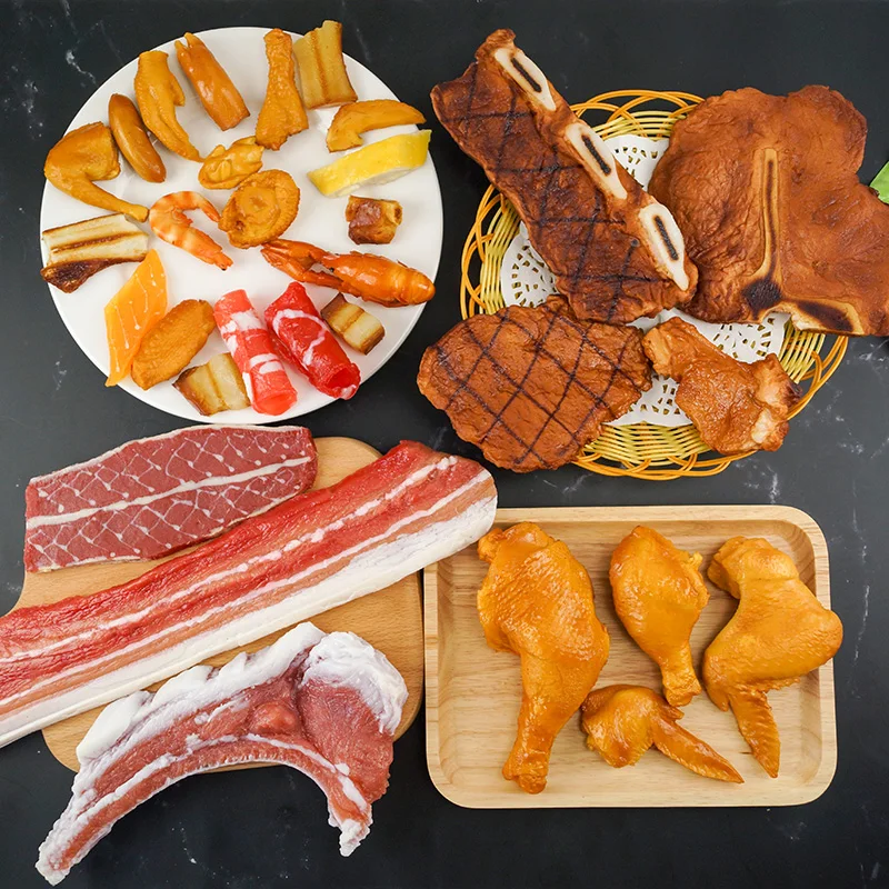 Искусственная Имитация мяса курица мясо крылья креветка колбаса стейк