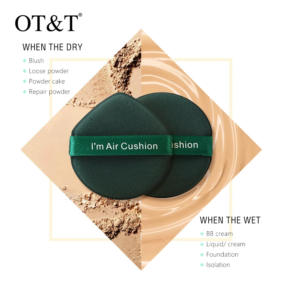 OT &amp T Европейский инструмент для макияжа пуховка пудры портативная пузырьковая