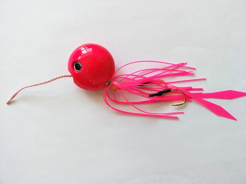 40g pink 1pc 1 шт. 45 г/60 г/70 г/80 г Pesca слайдер Snapper/море bream джиг голова с юбкой свинец джиг приманка - Цвет: 40g pink 1pc