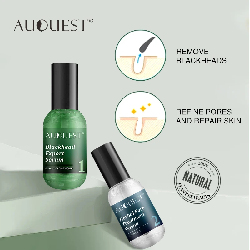

AUQUEST Blackhead Remover Face Serum Anti Black Dot Shrink Pore Face Sheet Oil-Control Essence Beauty Cosmetics Face Skin Care