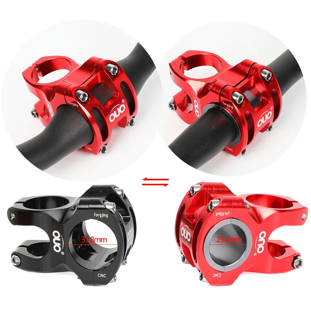 

Road Bike Stem Folding Bike Stem CNC Stem 31.8mm/25.4mm Mountain Bike Aluminum Alloy Stem