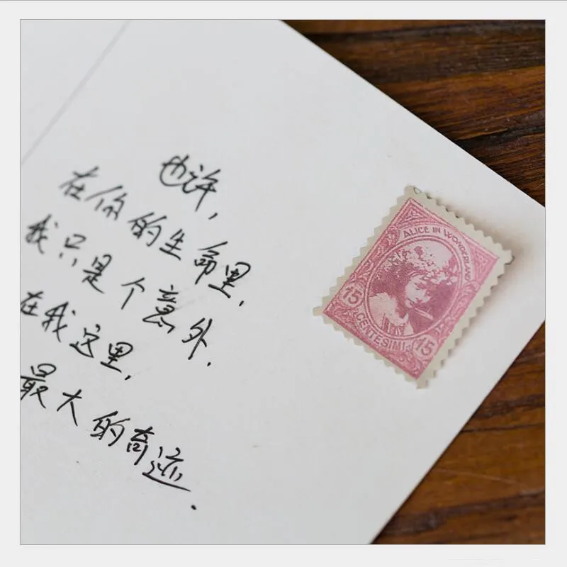 4 шт./лот новые винтажные наклейки из серии сделай сам с этикетками Alice/4 листа в