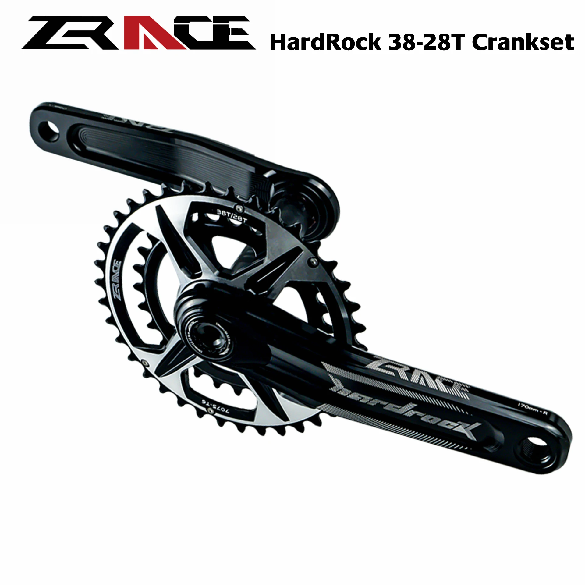 ZRACE кривошипы HARDROCK 2x10 11 12 скоростной усилитель Кривошип Орлан зуб для MTB XC/TR/DH/FR 170 /