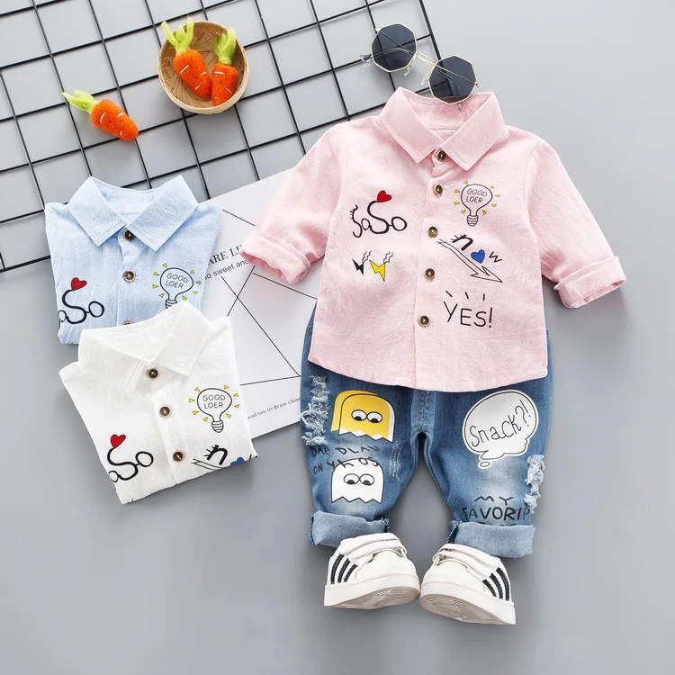 2019 комплекты одежды для мальчиков Демисезонный маленьких Повседневное