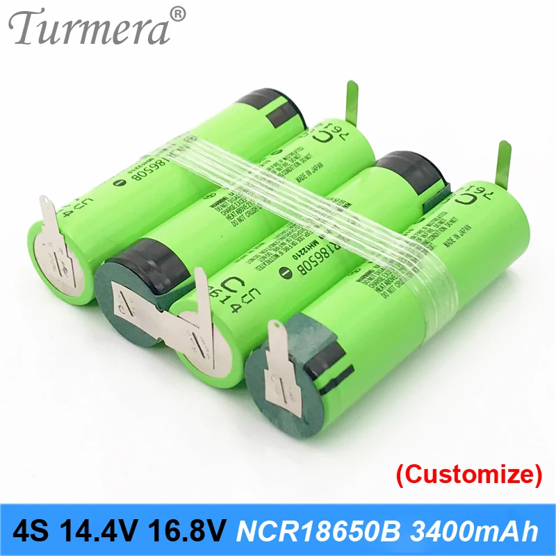 18650 батарея 3400 мАч 6800 ncr18650b 12 6 в 16 8 21 В для отвертки shurik shura 3s 4s|Перезаряжаемые