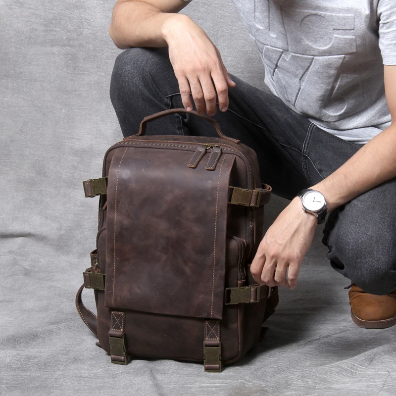 Рисунок 5 - Мужской винтажный рюкзак из натуральной кожи