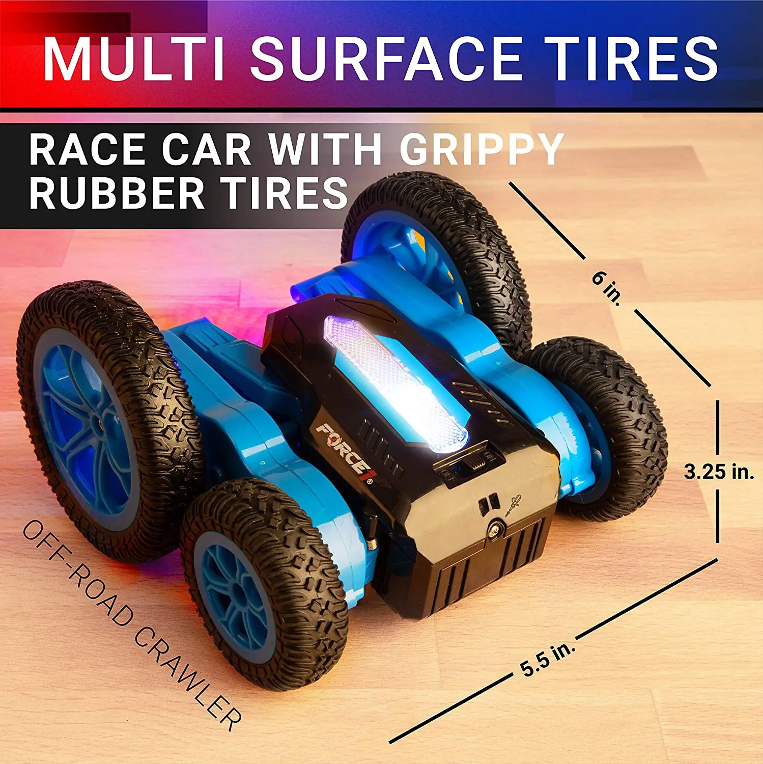 

Q71 2.4G Remote Control Car RC Car LED Double Sided Fast Off-Road Stunt RC Toy Car 360 Flips and Spins RC Drift Crawler for Kids