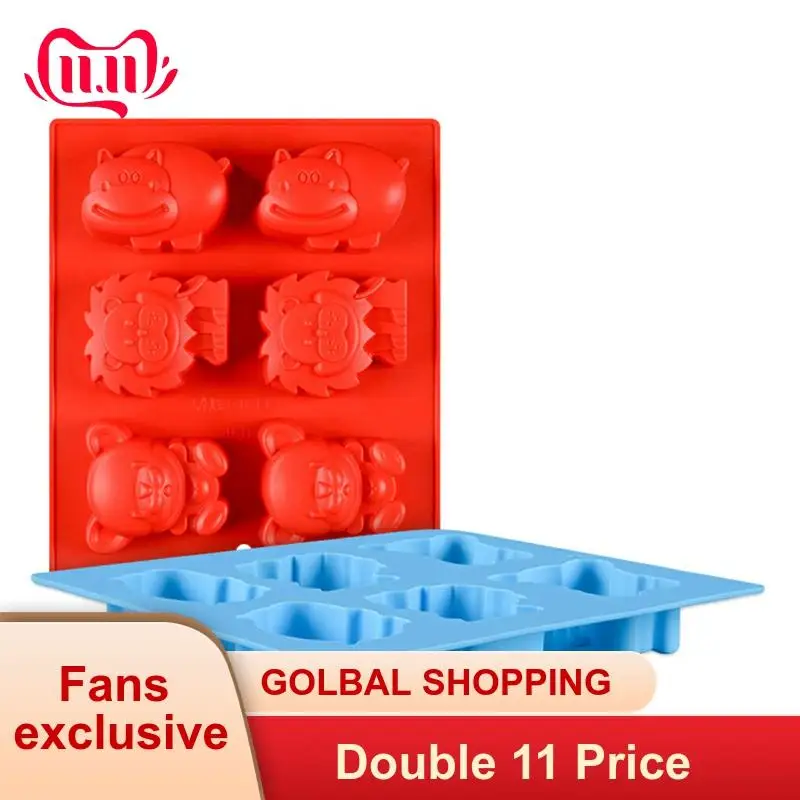 Силиконовая форма для торта в форме животных антипригарная шоколада выпечки