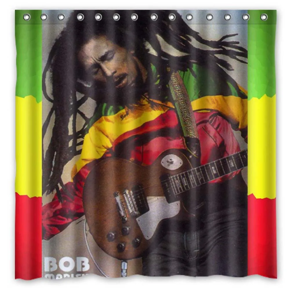Vixm домашние пользовательские Боб Марли занавески для ванной водонепроницаемые