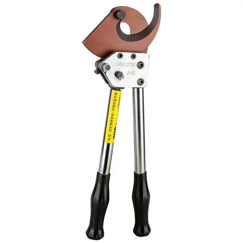 

J-40 Ratchet Cable Cutter Adjustable Lightweight Gear Scissors Cutting Rang Max 300mm Manual Ratchet Cable Cutting Tool